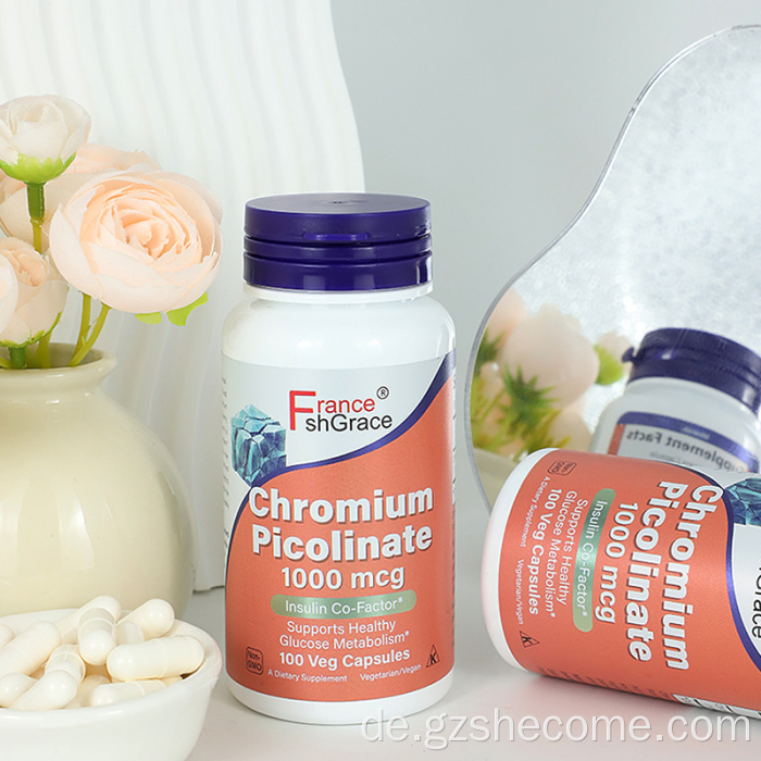 Chrompicolinat-Gesundheitsstoffwechsel-Co-Faktorkapseln